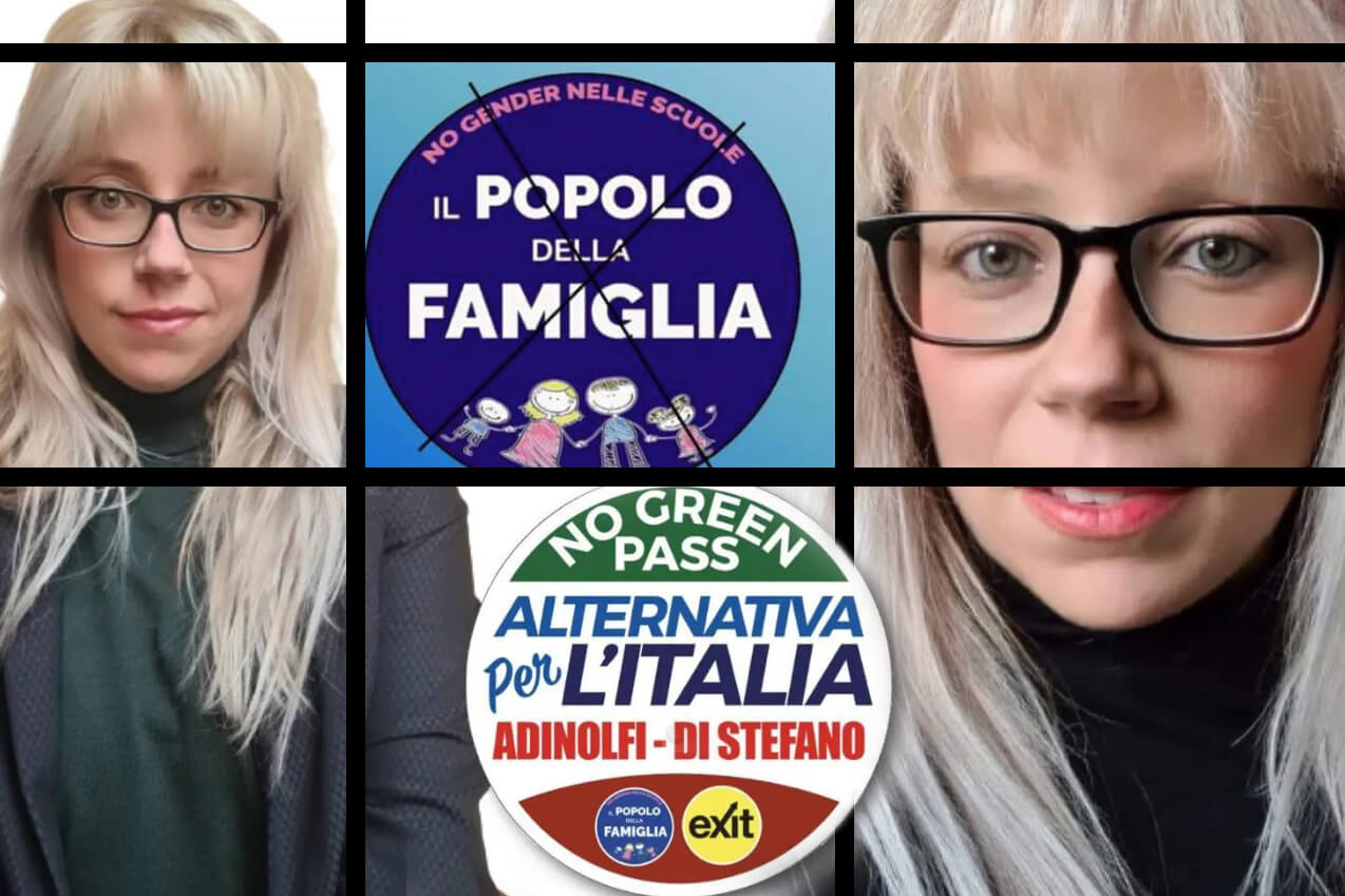 Volontaria Arcigay Cassero candidata con l’estrema destra di Adinolfi e Di Stefano (ex-CasaPound)