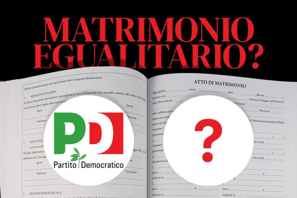 matrimonio egualitario partito democratico