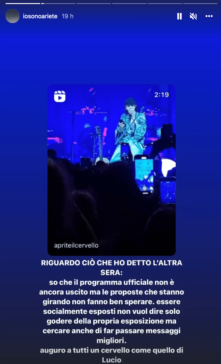 Ariete vs. Giorgia Meloni: "Non votate quella persona lì, che ci dice chi amare, quando farlo e come farlo" - il VIDEO - Ariete vs. Meloni - Gay.it