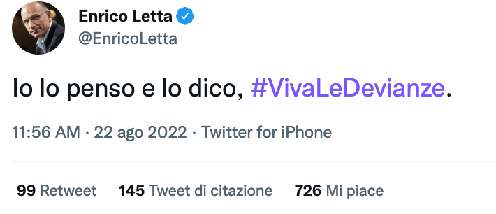 Giorgia Meloni riesuma lo sport fascista: "Combattere le devianze, crescere uomini italiani sani e determinati" - VIDEO - Enrico Letta devianze - Gay.it