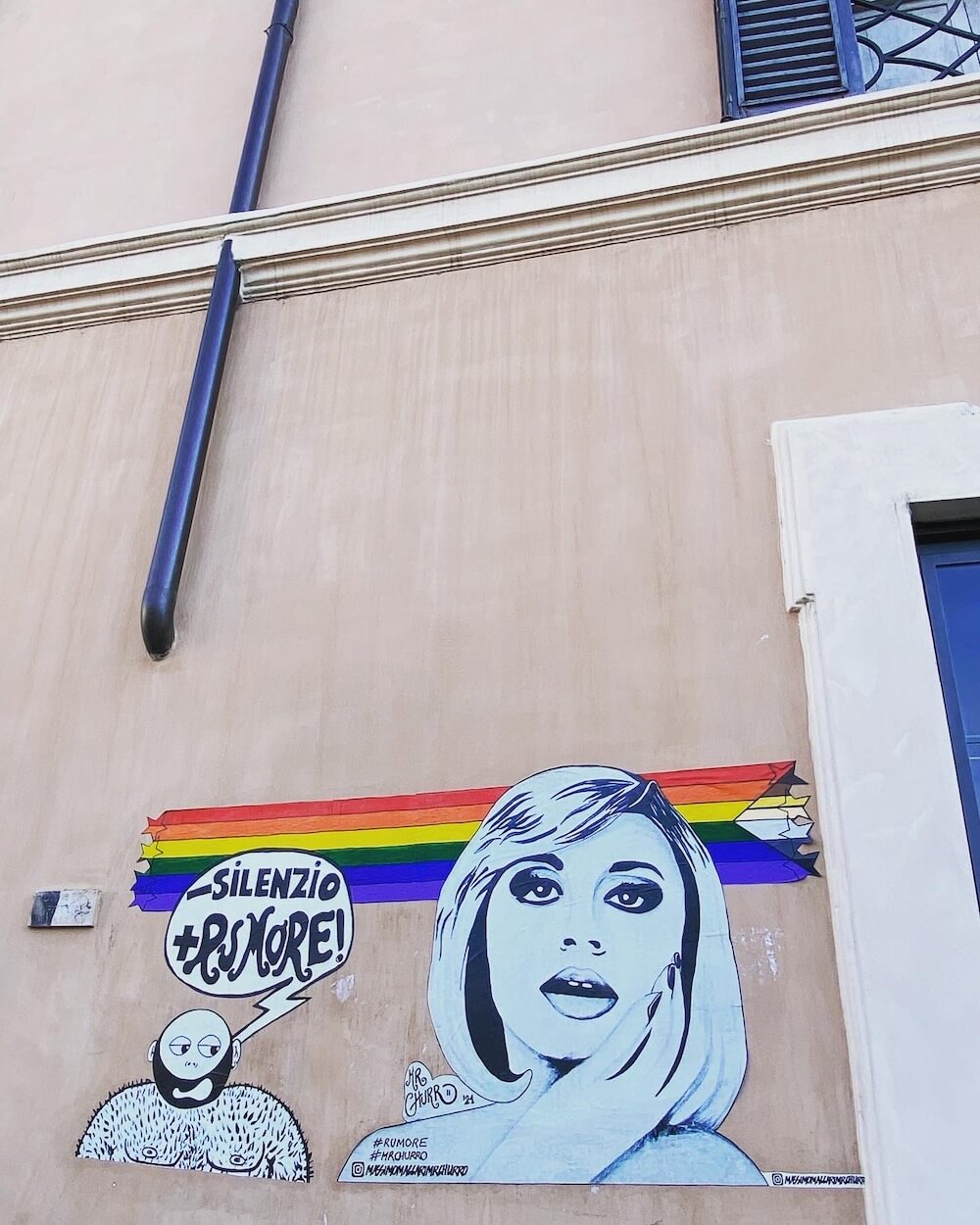 L'ultima telefonata con Raffaella Carrà: "cosa ci siamo detti", il ricordo inedito di Cristiano Malgioglio - VIDEO - Gay Street Roma murale rainbow dedicato a Raffaella Carrà 1 - Gay.it