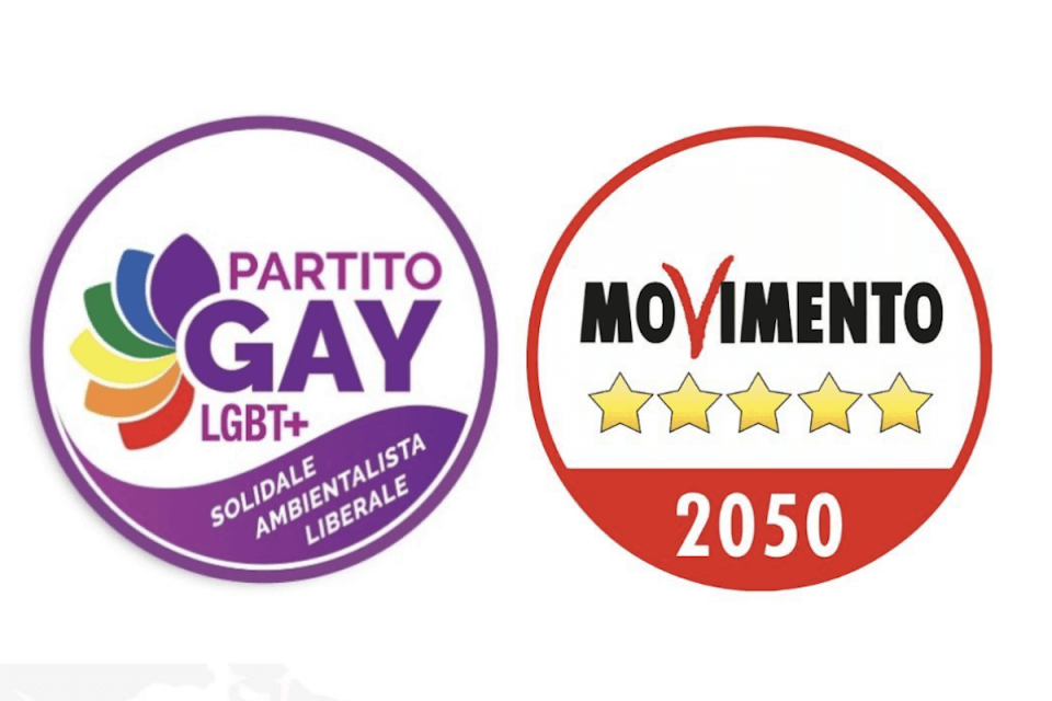 Elezioni 2022, il Partito Gay in lista con il Movimento 5 Stelle