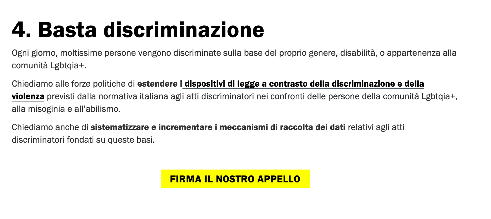 Elezioni 2022, le 10 richieste di Amnesty International: "Sui diritti non si torna indietro" - Amnesty International 4 - Gay.it