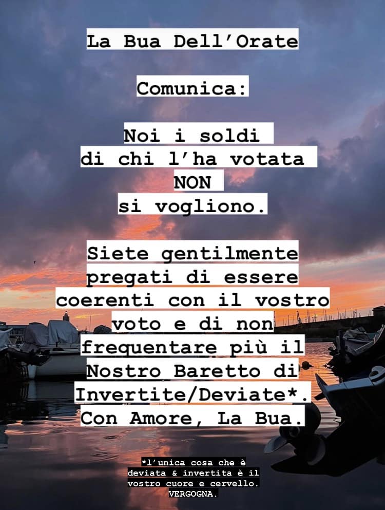 Bar di Livorno, la titolare: "Sono lesbica e non vogliamo i soldi di chi ha votato Giorgia Meloni" - La Bua DellOrate - Gay.it