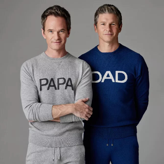 Neil Patrick Harris lancia la Dad/Papà collection ispirata dai suoi figli - Neil Patrick Harris lancia la DadPapà collection ispirata dai suoi figli - Gay.it