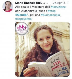 Elezioni 2022: Maria Rachele Ruiu di Pro Vita, antiabortista, anti-gender e anti-LGBT, eletta con Fratelli d'Italia - Screenshot 20220824 182218 Twitter - Gay.it