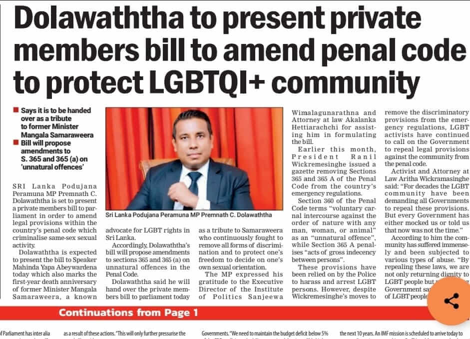 Sri Lanka, il governo apre alla depenalizzazione dell'omosessualità - sri lanka 3 - Gay.it
