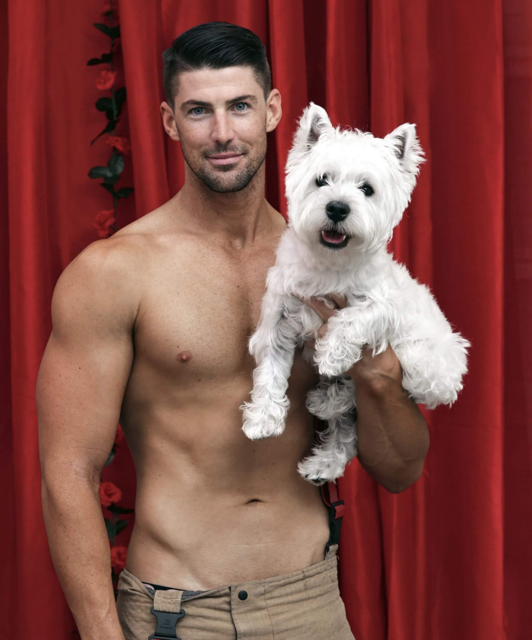 Brenden Purvis & Polo - Australian Firefighters Calendar - DOG Calendar