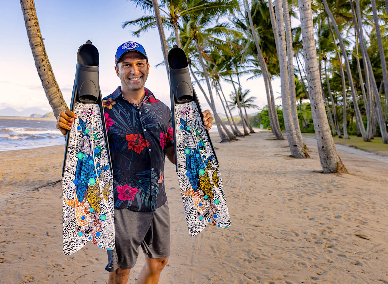 Dennis Fay - BADU Island - Flippers made from repurposed plastic from the ocean