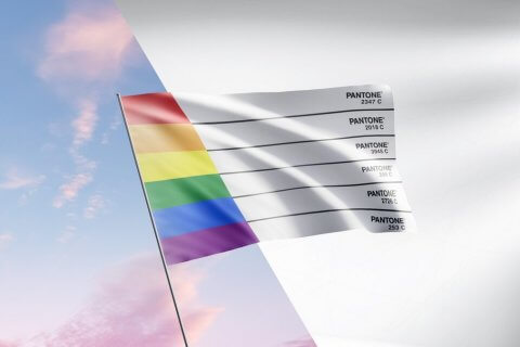 “Colors of Love", Pantone realizza una bandiera rainbow bianca con i codici dei colori per Qatar 2022 - Qatar 2022 Pantone - Gay.it