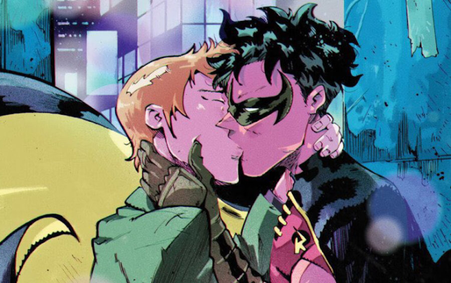 Robin bisessuale, primo storico bacio al fidanzato nel nuovo fumetto