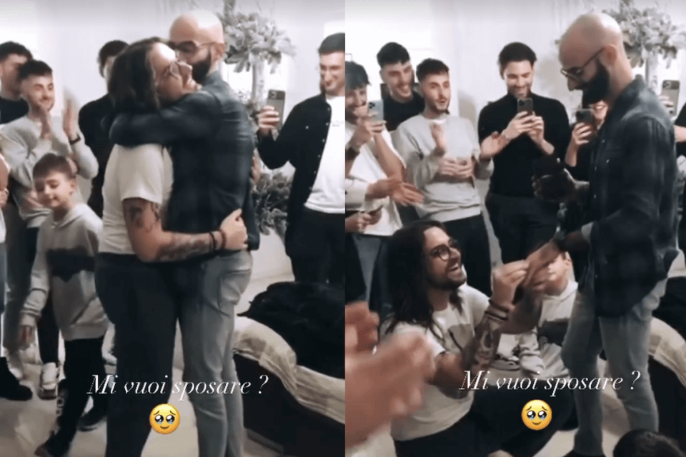 Valerio Scanu fa coming out chiedendo la mano all'amato Luigi: "Mi vuoi sposare?" - il video social - valerio scanu - Gay.it