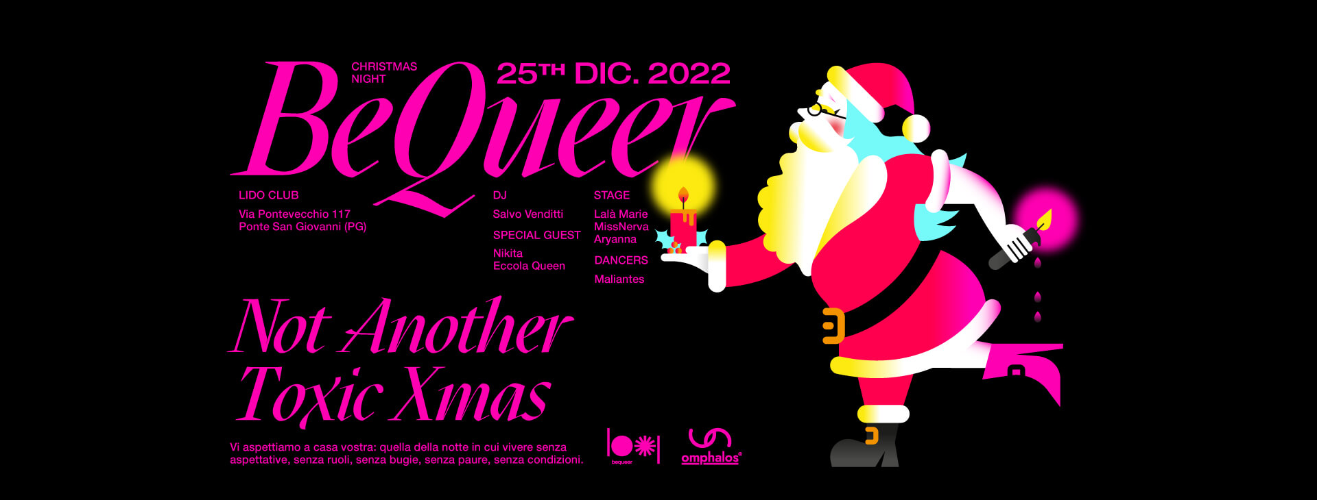 "Be Queer", in fiamme il locale che ospita la serata LGBTQI* di Perugia - BeQueer natale - Gay.it