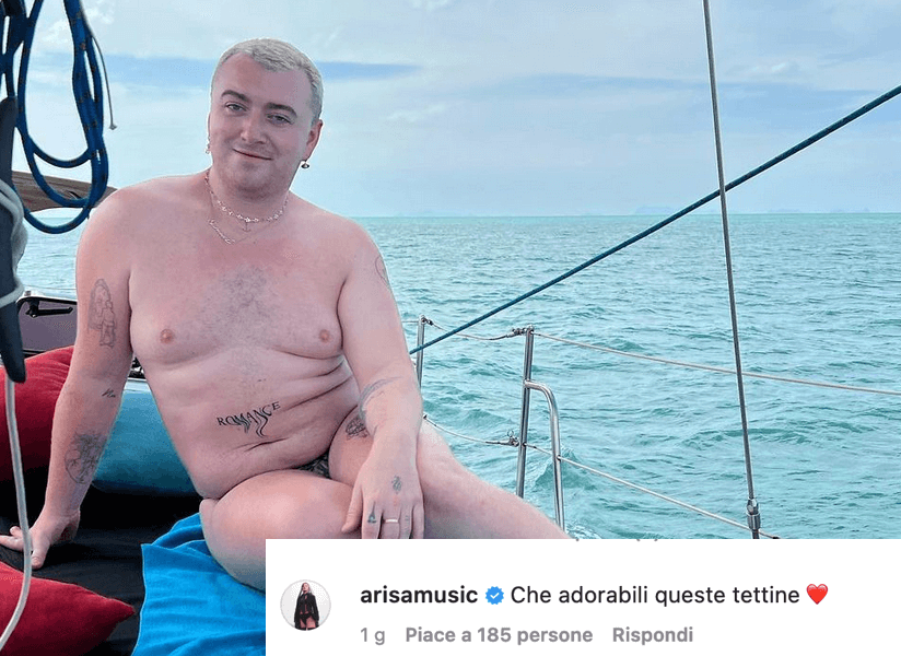 Sam Smith replica al body shaming con un meraviglioso slip animalier - le foto social - SAM SMITH ARISAu 2 - Gay.it