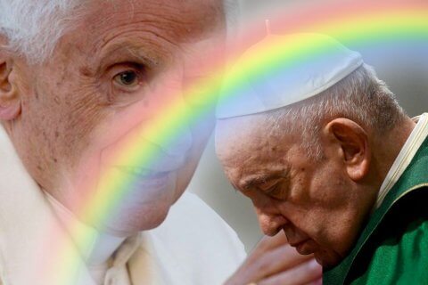 bergoglio papa francesco ratzinger papa benedetto xvi gay comunità lgbtqi+ seminaristi chiesa di roma chiesa cattolica