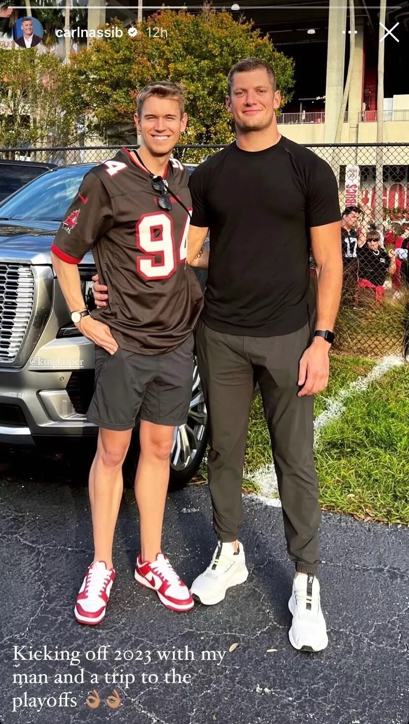 Carl Nassib, il giocatore di football americano fa coppia con il nuotatore olimpico Søren Dahl - Carl Nassib e Soren Dahl - Gay.it