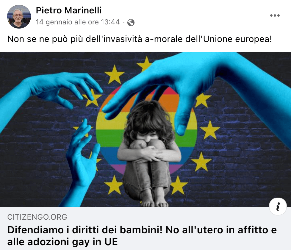Pietro Marinelli, chi è il prof. negazionista, filorusso, no vax e anti gay - Pietro Marinelli omofobia - Gay.it