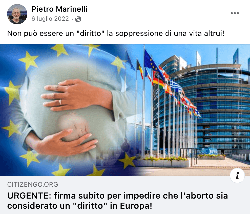 Pietro Marinelli, chi è il prof. negazionista, filorusso, no vax e anti gay - aborto Pietro Marinelli - Gay.it