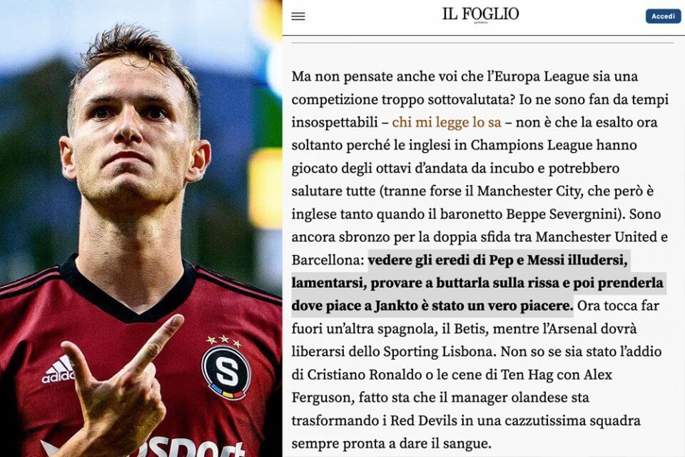 “Prenderla dove piace a Jankto”, la frase omofobica pubblicata da Il Foglio