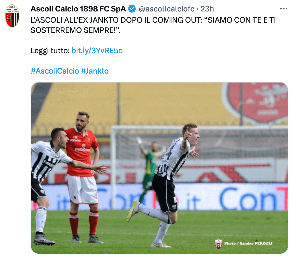 Jakub Jankto incredulo per il sostegno ricevuto dopo il coming out. Libero indecente e il Pescara lo difende dall'omofobia - Jakub Jankto Ascoli - Gay.it