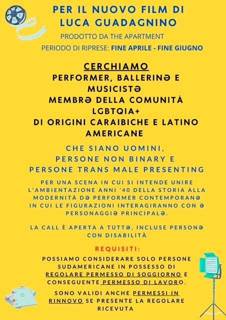 Luca Guadagnino, via al casting per il nuovo film: "Si cercano membri della comunità LGBTIQI+" - Luca Guadagnino casting - Gay.it