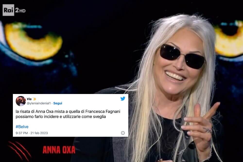 Anna Oxa a “Belve”: le migliori reazioni social all’intervista con Francesca Fagnani