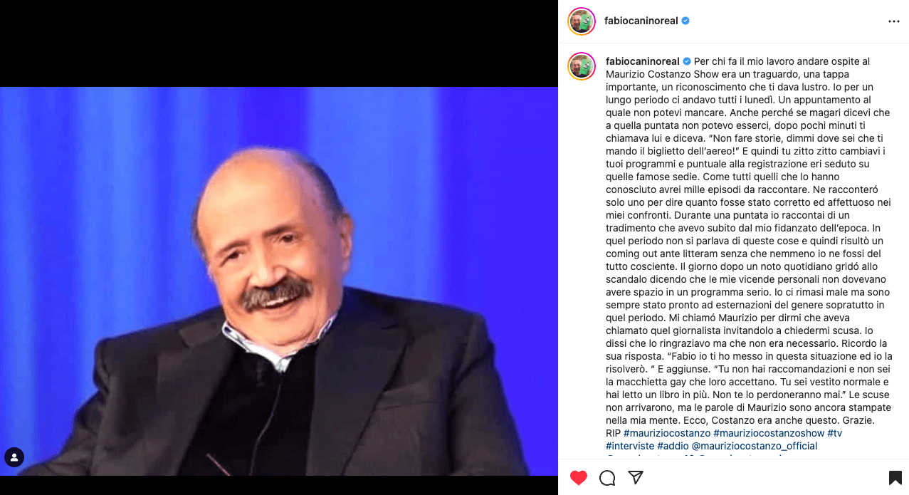 fabio canino maurizio costanzo
