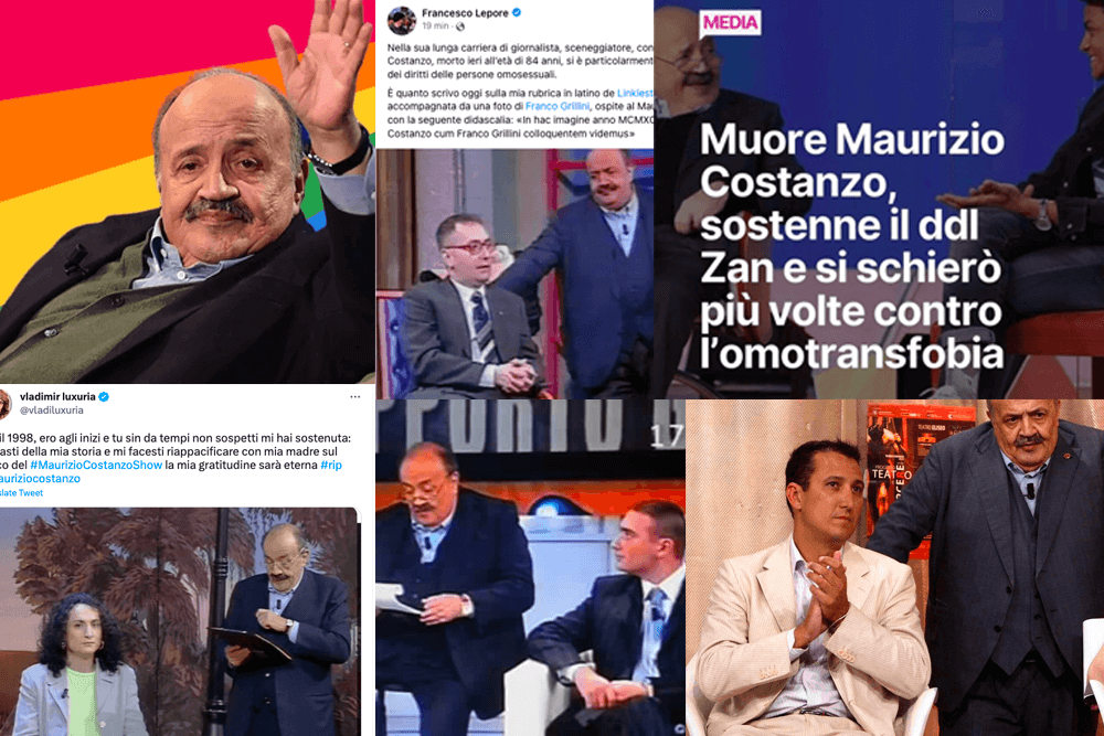maurizio costanzo comunità lgbtqi+