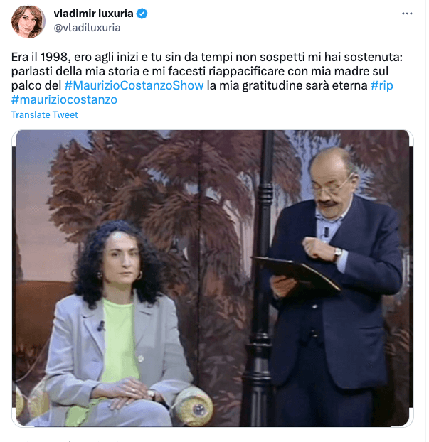 vladimir luxuria mauriizio costanzo