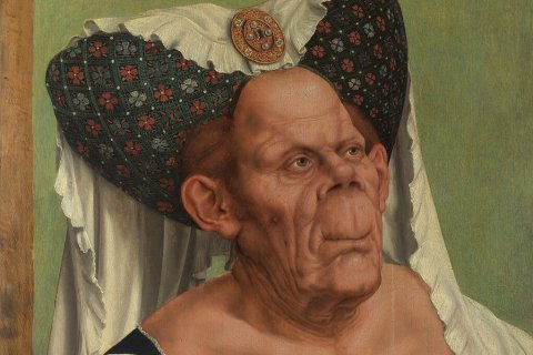 The Ugly Duchess aka "A Grotesque old Woman", 1513 64.2 × 45.5 cm. National Gallery, London