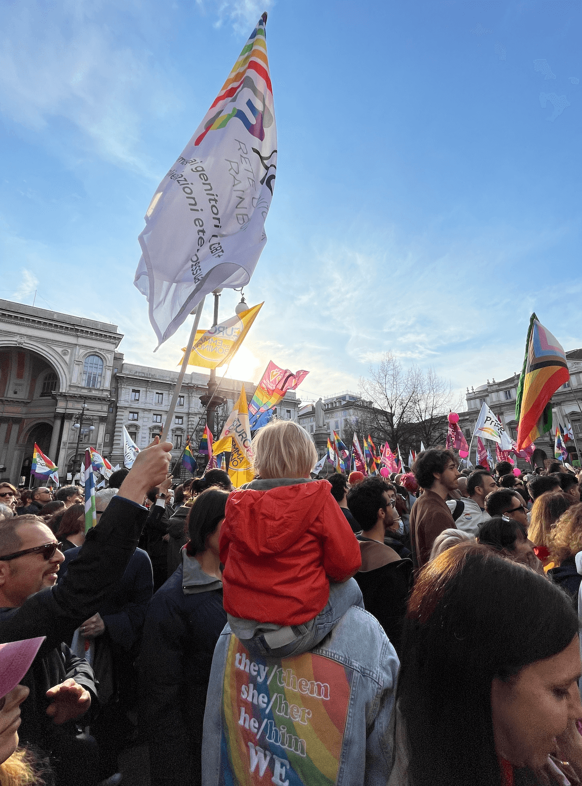 Milano 18 Marzo 2023 - Manifestazione in difesa delle Famiglie Arcobaleno