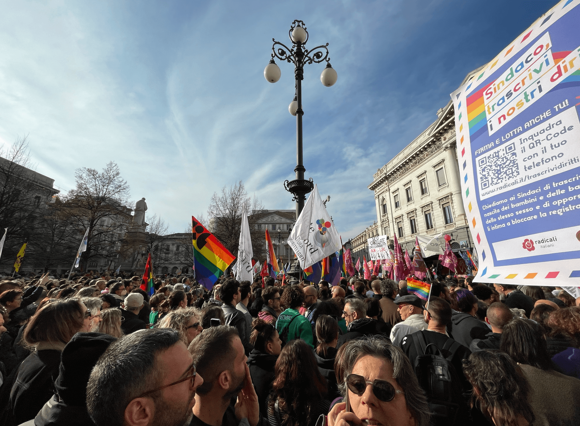 Milano 18 Marzo 2023 - Manifestazione in difesa delle Famiglie Arcobaleno
