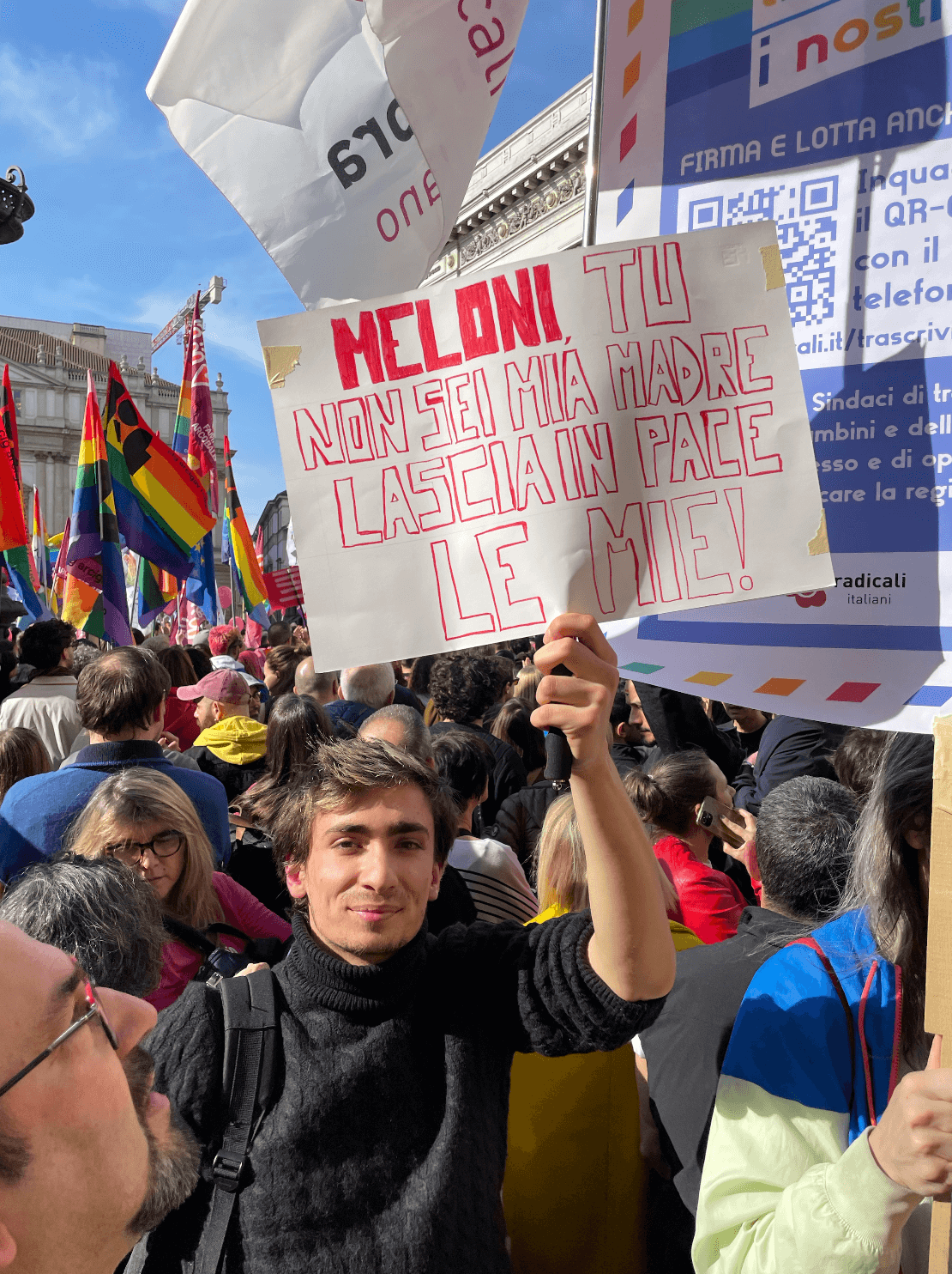 Milano 18 Marzo 2023 - Manifestazione in difesa delle Famiglie Arcobaleno
