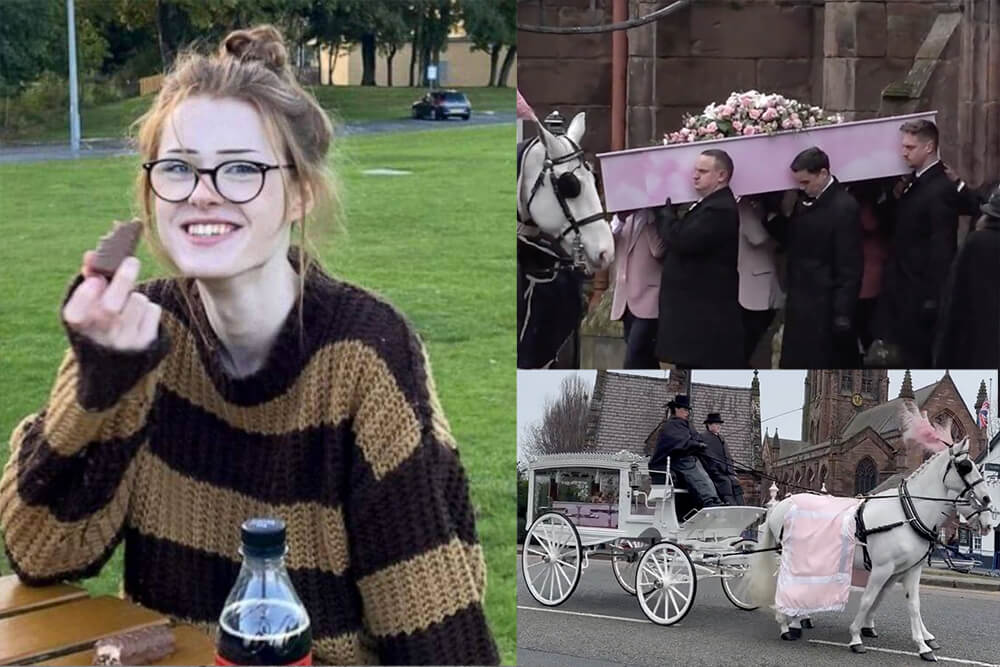 brianna ghey funeral pink rosa
