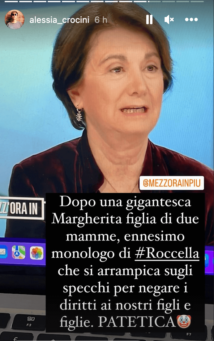 Roccella sparla di famiglie omogenitoriali e Annunziata sbotta: "Avete la responsabilità di fare le leggi, cazz*" - VIDEO - roccella crocini - Gay.it
