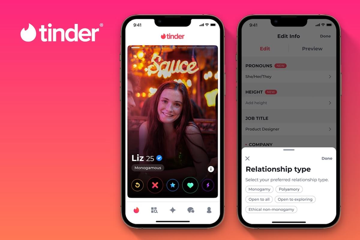 Tinder, arrivano le opzioni sui pronomi e sul tipo di relazione che si cerca