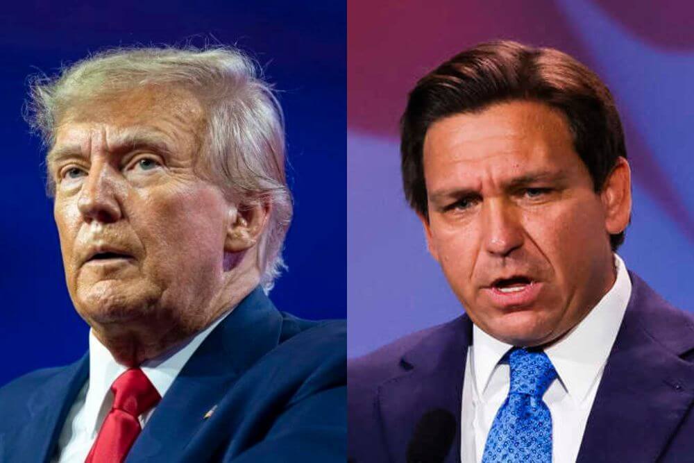 Trump per tornare Presidente insinua outing al suo rivale DeSantis