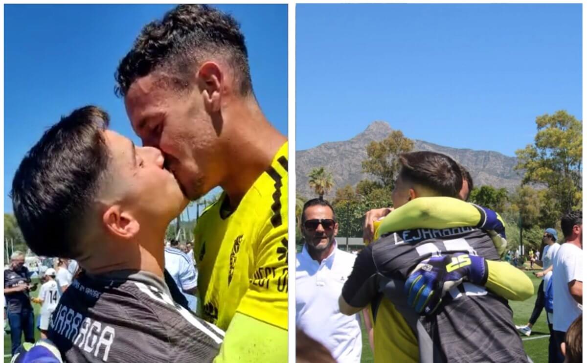 Coming Out Day 2023, tutti i coming out "vip" di quest'anno - Alberto Lejarraga il calciatore spagnolo fa coming out baciando lamato dopo la promozione - Gay.it