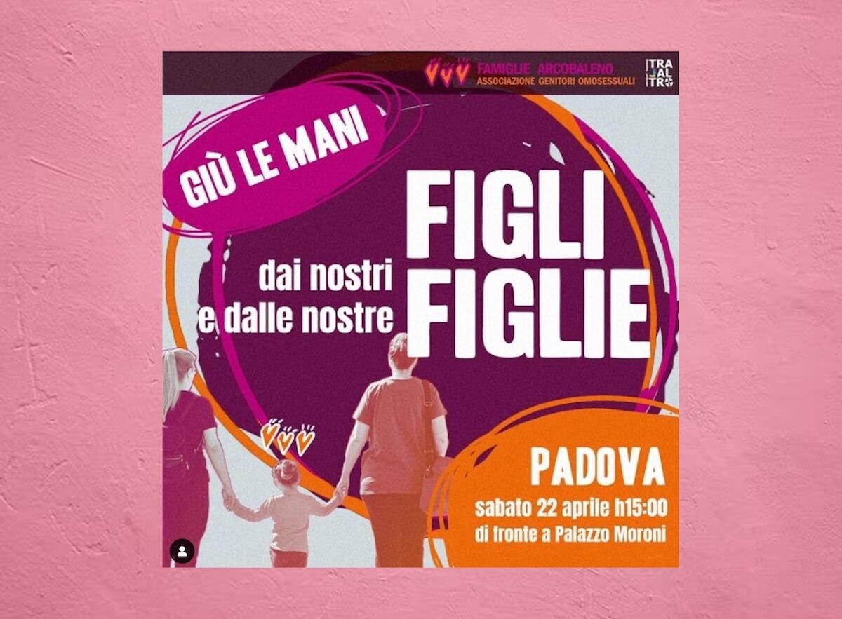 Famiglie Arcobaleno replica alla procura di Padova. Tuttə in piazza il 22 aprile