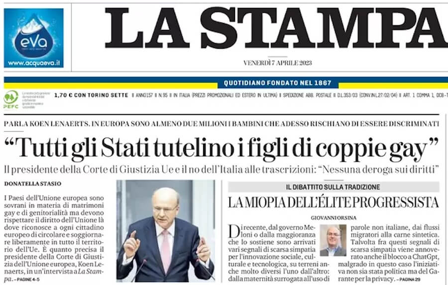 Koen Lenaerts, presidente Corte Giustizia UE: "Tutti gli Stati membri tutelino i figli di coppie omogenitoriali" - Koen Lenaerts - Gay.it