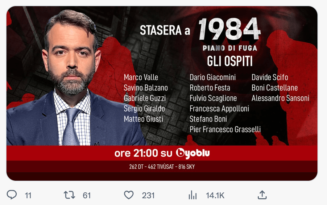 Francesco Borgonovo: “Io gay? Fatti miei”, e La Russa esprime solidarietà