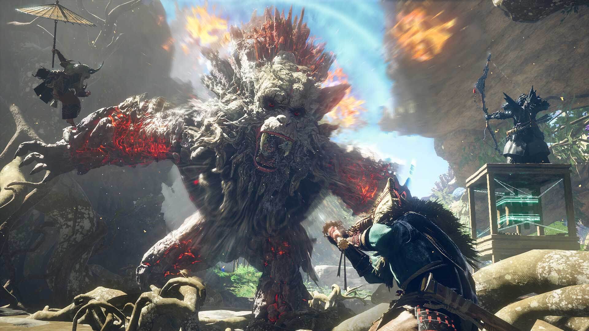 Immagine dal videogioco Wild Hearts di Koei Tecmo e Electronic Arts, che usa lo schwa nella sua versione italiana