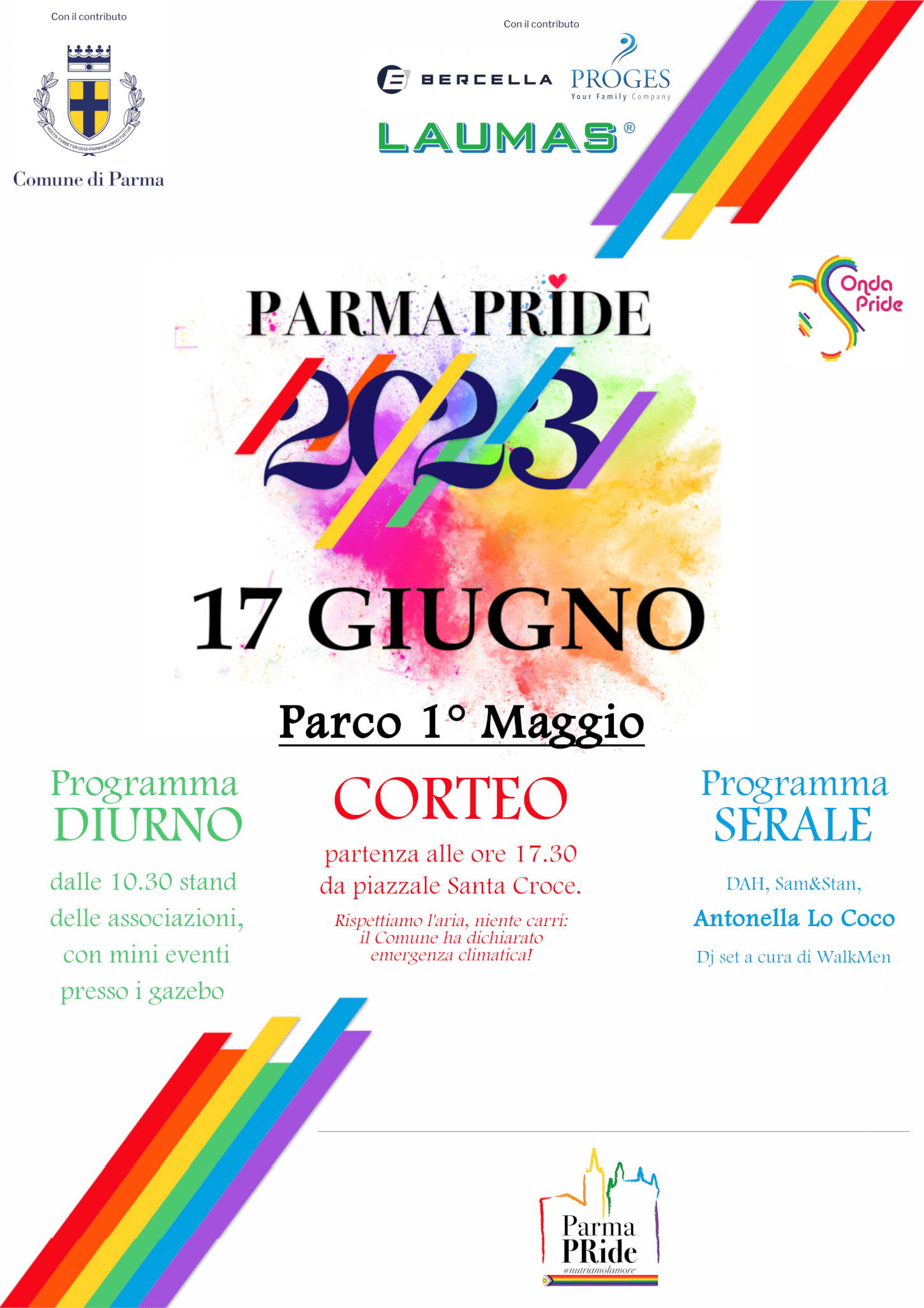 Parma Pride 2023 sabato 17 giugno - Parma Pride - Gay.it