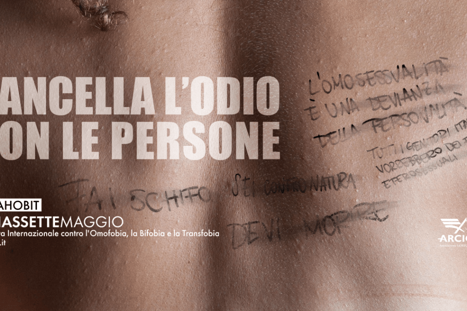 Omobitransfobia, la nuova campagna Arcigay: "Cancella l'odio, non le persone LGBTQIA+" - arcigay omofobia - Gay.it