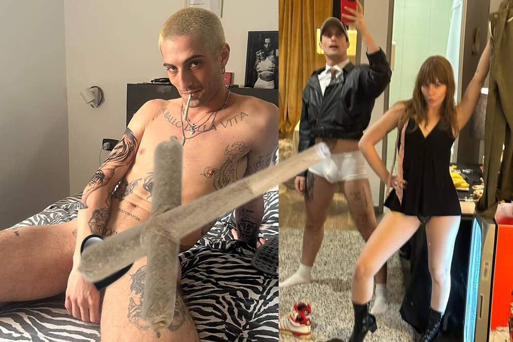damiano maneskin nudo cannabis