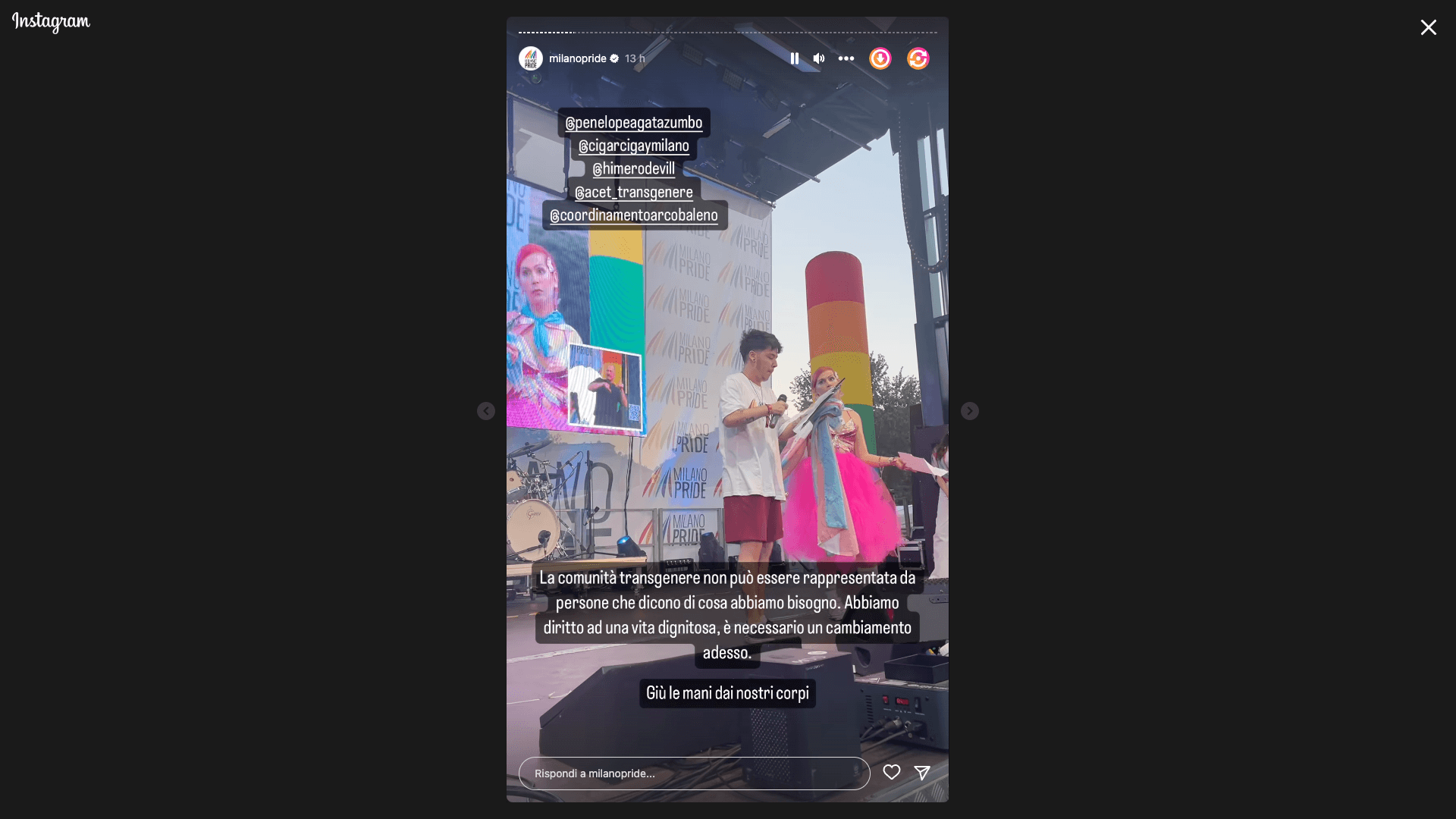 Milano Pride 2023 Alec Sebastian D'Aulerio