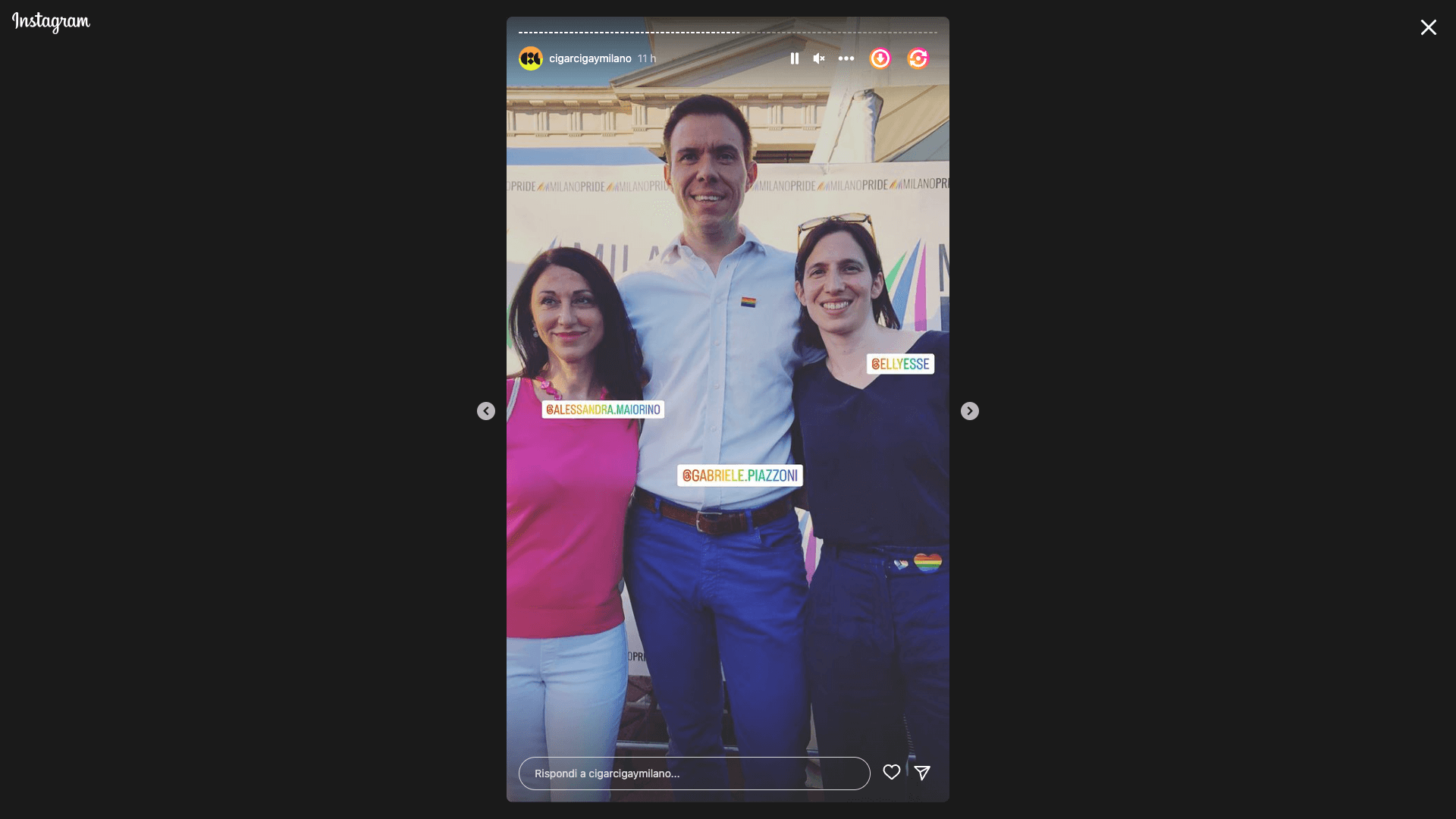 Milano Pride 2023 Alessandra Maiorino Gabriele Piazzoni Elly Schlein