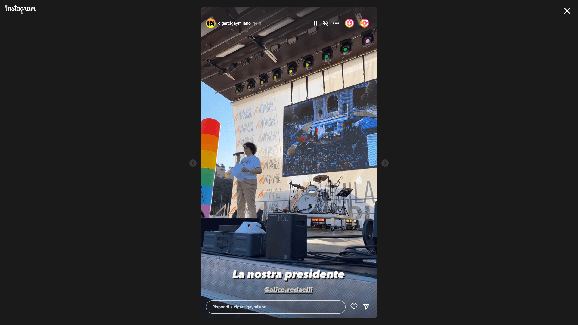 Milano Pride 2023 Alice Redaelli segretaria CIG Milano