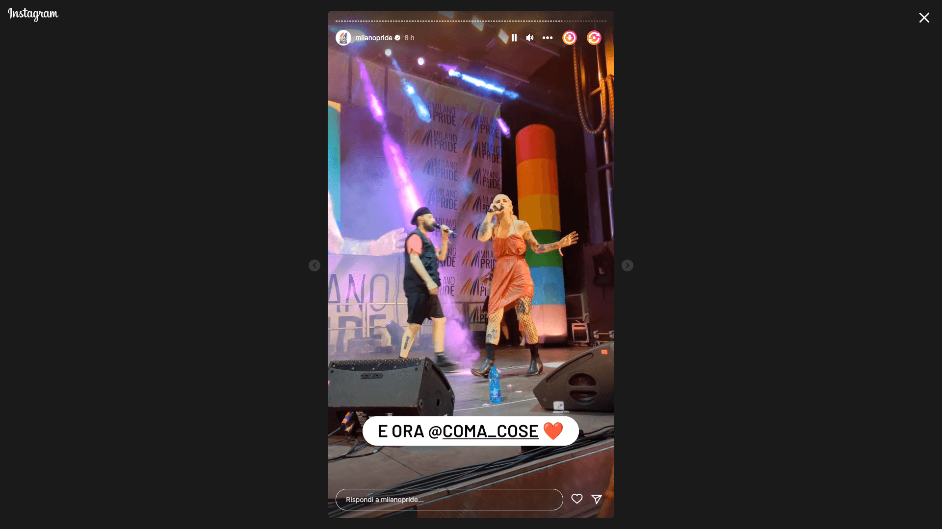 Milano Pride 2023 Coma Cose 2