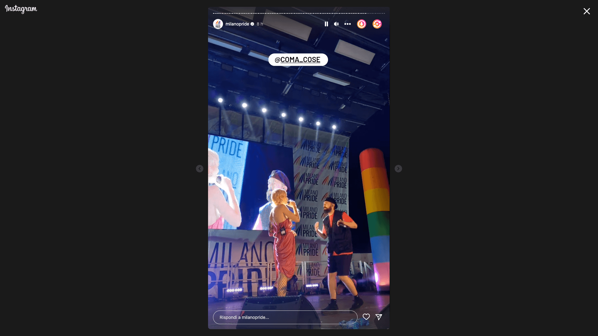Milano Pride 2023 Coma Cose